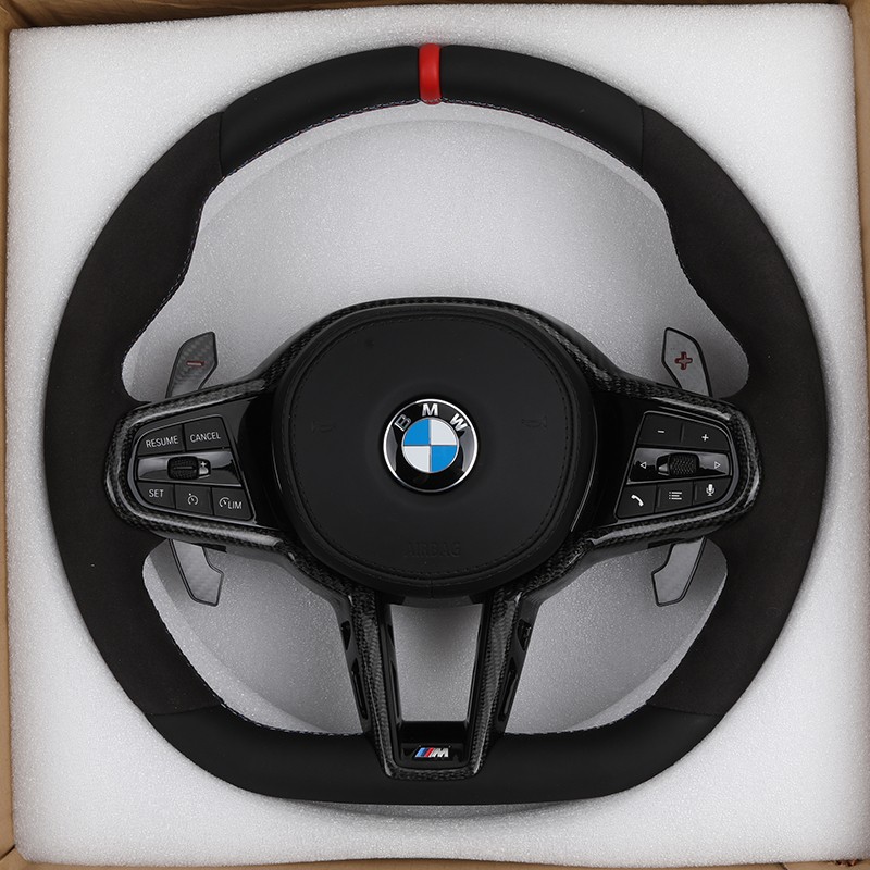 BMW F80 F82 F90 G20 G30 G80 M430i용 알칸타라 스티어링 휠